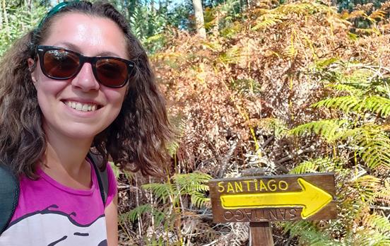 Benedetta from Macs walking the Camino Portugues