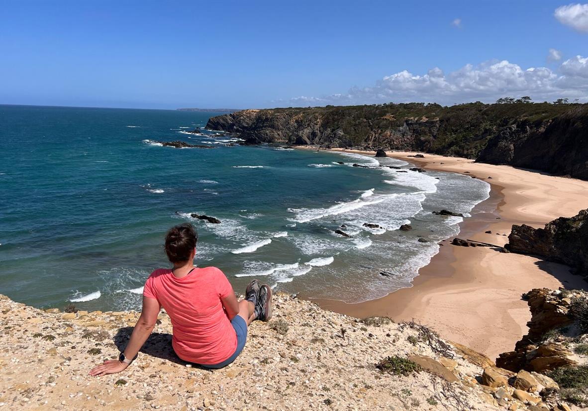 Soaking up the views!