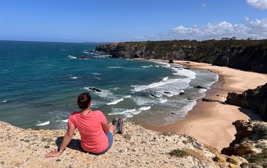 Soaking up the views!