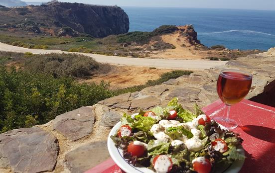 Enjoy lunch with panoramic views