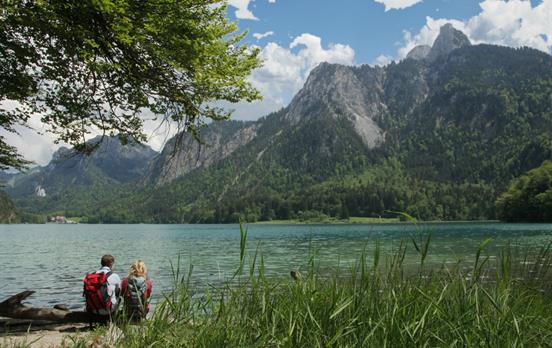 Taking a break at Alpsee