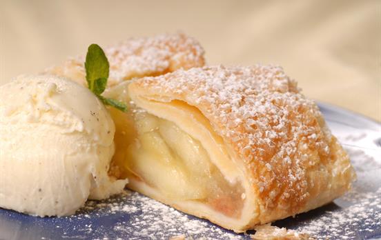Delicious apple strudel