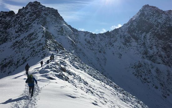 Wanderer im Schnee