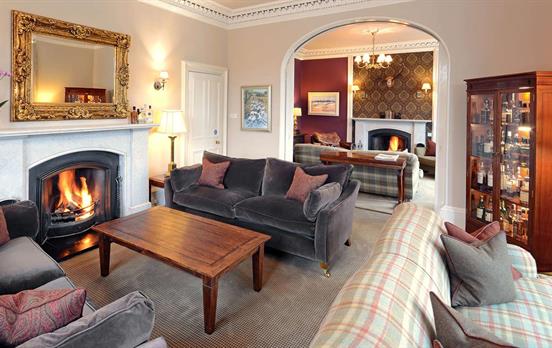 Lounge area at  Knockendarroch Hotel