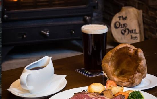 Sunday dinner at the Old Mill, Pitlochry