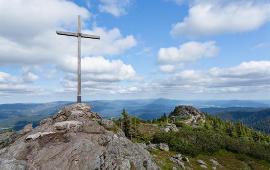 Gipfelkreuz am Großen Arber