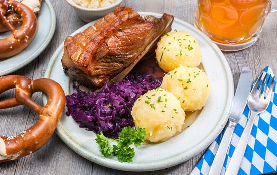 Zünftige bayrische Mahlzeit
