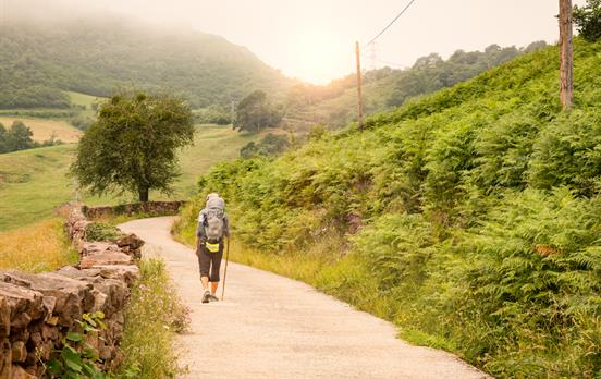 Pilger auf dem Jakobsweg