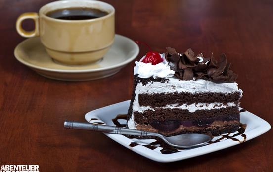 Ein leckeres Stück Schwarzwälder Kirschtorte