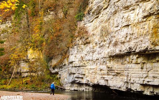 Imposante Felskanzeln in der Wutachschlucht