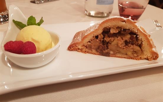 Delicious apple strudel