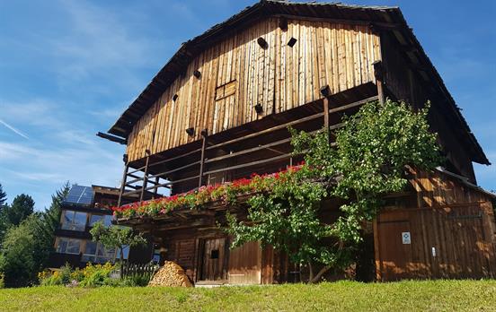 Traditional farm houses dot the landscape