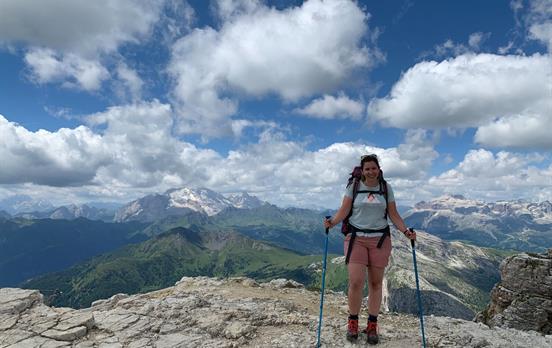 Hiker's view from Lagazuoi