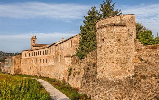 The ancient city walls of Bevagna
