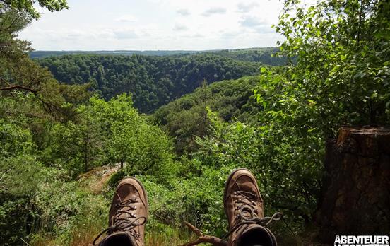Wanderpause auf dem Saar-Hunsrück-Steig