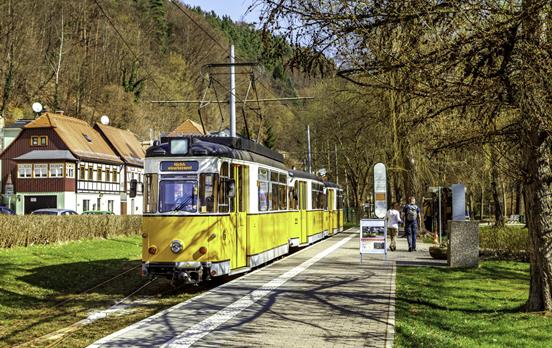 Kirnitzschtalbahn in Bad Schandau