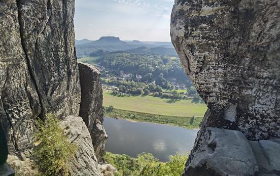 Blick auf die Elbe