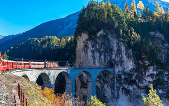Take the scenic Glacier Express Train from Zermatt