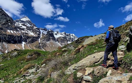 Looking back towards Cime Bianche