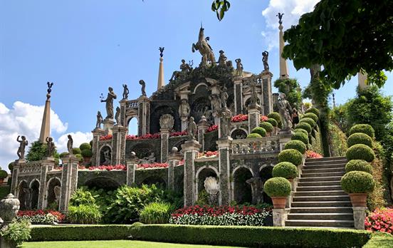 Terraced gardens on Isola Bella