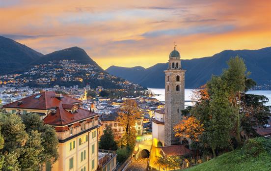 Autumn morning in Lugano