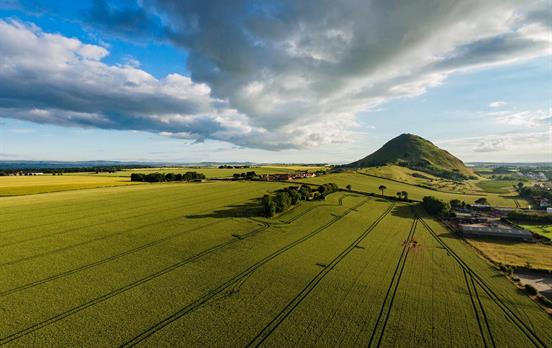 Views from the top of Berwick Law