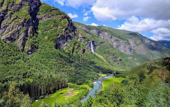 Ausblick auf das Flåmtal
