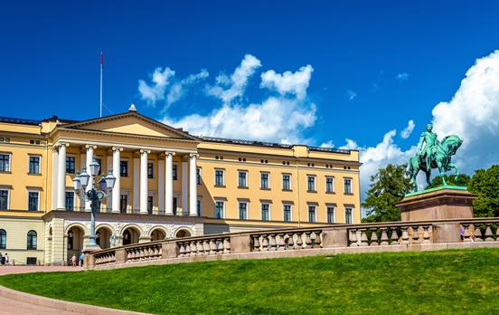 Der Königspalast in Oslo