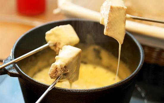 Feast on traditional cheese fondue