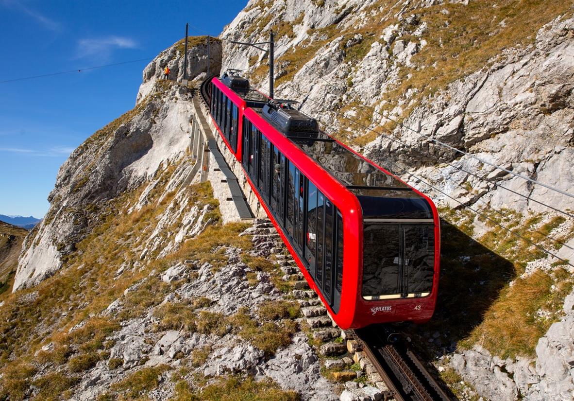Take the cog railway to Mount Pilatus