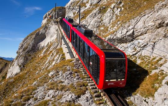Take the cog railway to Mount Pilatus