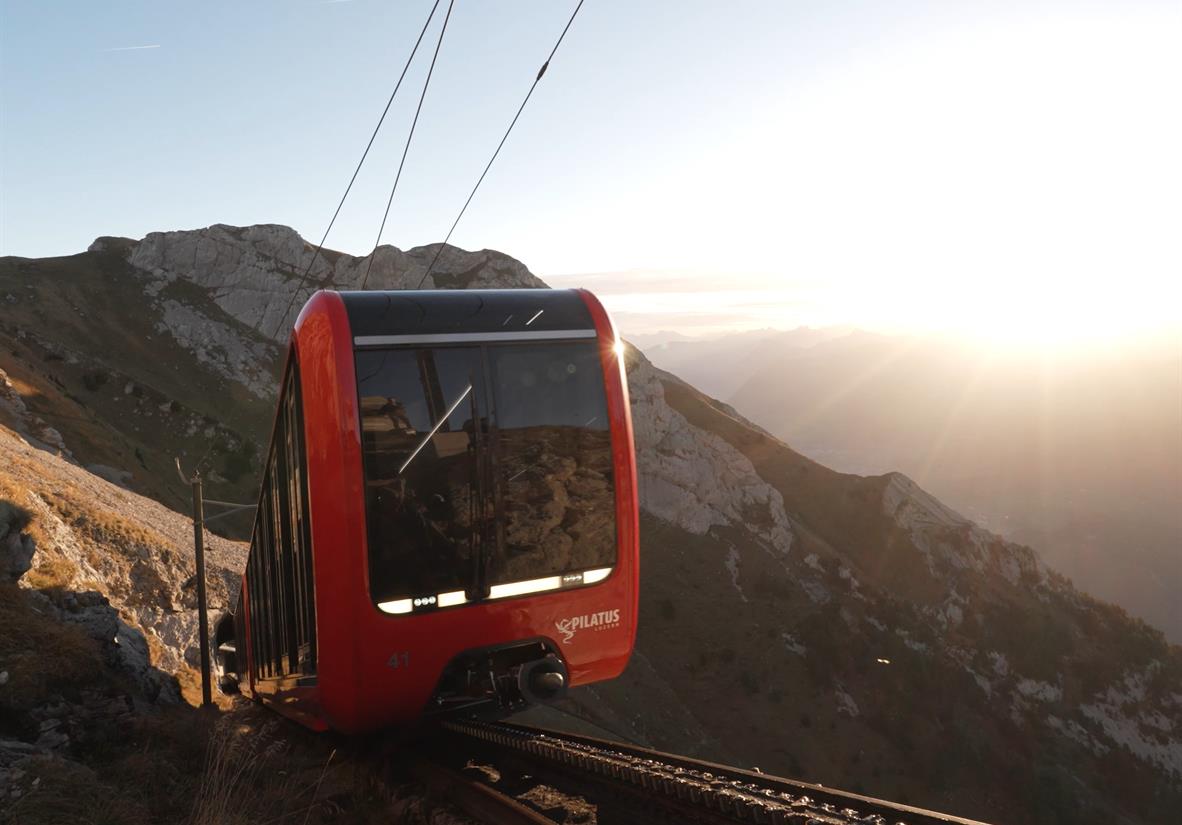 Take the memorable cog railway to Mount Pilatus
