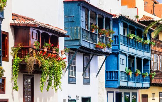 Famous balcony terrace in La Palma