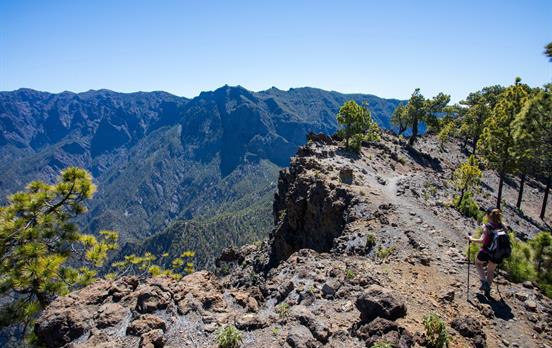 Walking near Bejenado Peak
