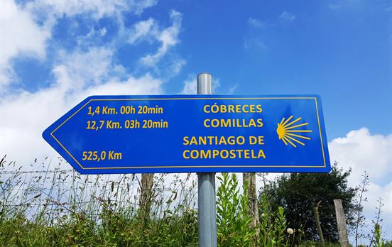 Wegweiser Jakobsküstenweg