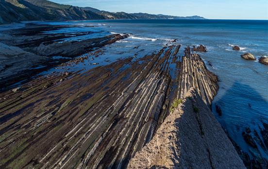 Million year old rocks in the Basque Geopark