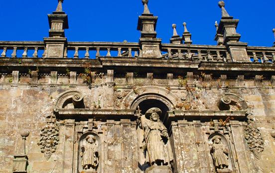 Entrance of Cathedral of St James-Santiago