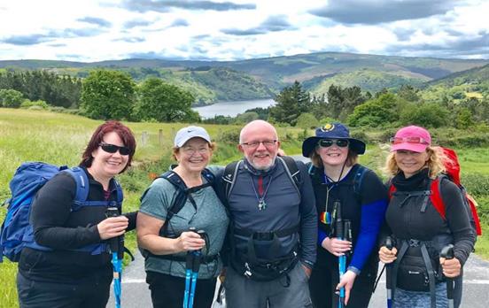 Meeting friends on the Camino