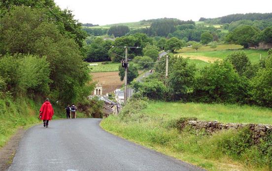 Walk on quiet country lanes through Galicia