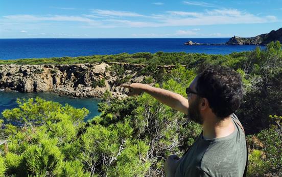 View of Cala Aigua Dola and Punta Grossa