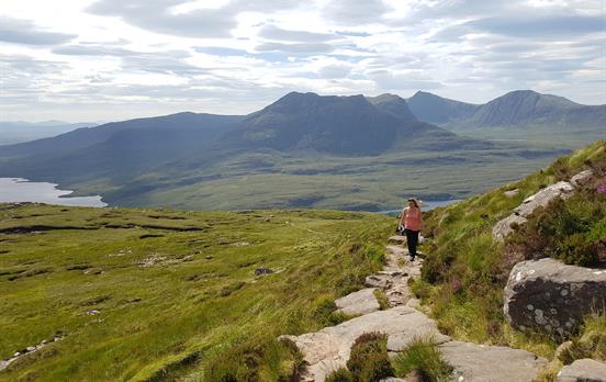 Hiking in Assynt (credit: Richard Ainsworth)