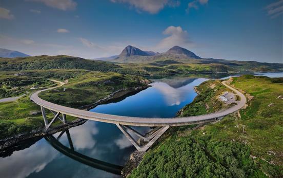 kkylesku Bridge on the NC500