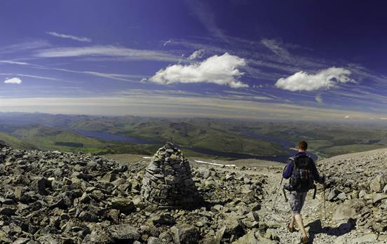 Am Gipfel von Ben Nevis