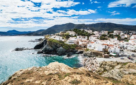 Looking down on Port de la Selva