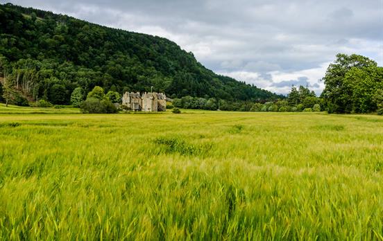 Menzies Castle at Weem, near Aberfeldy