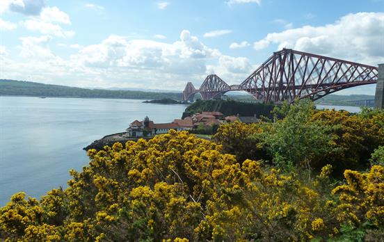 The iconic Forth Road Bridge