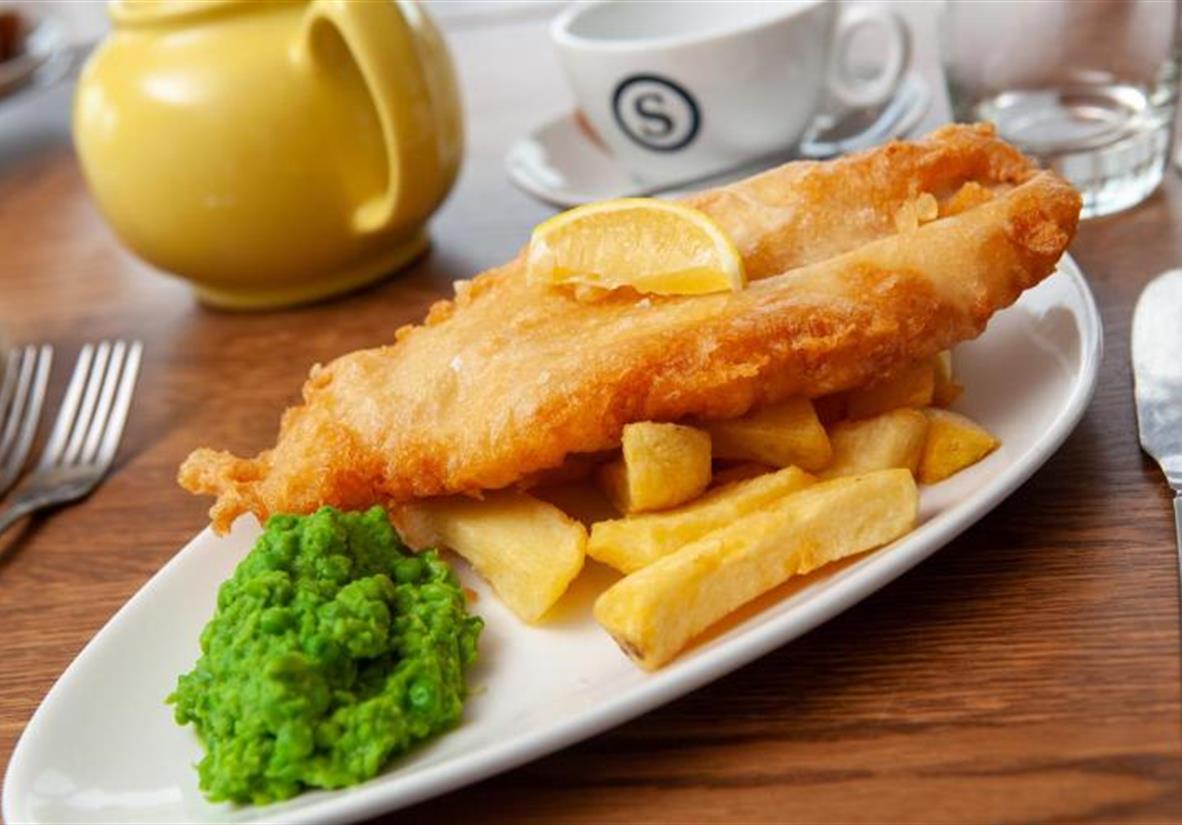 Fish &amp; Chips at the Ship Inn, Ellie