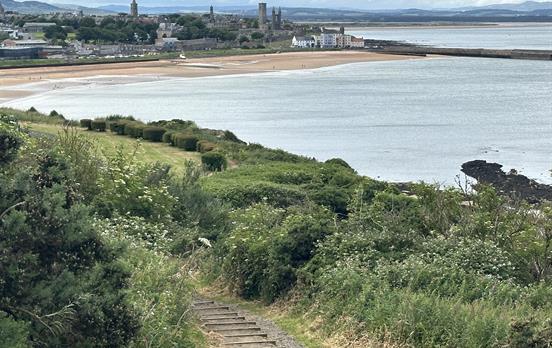 View of St Andrews from the Fife Coastal Path