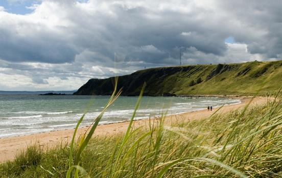 Deserted beaches in Fife