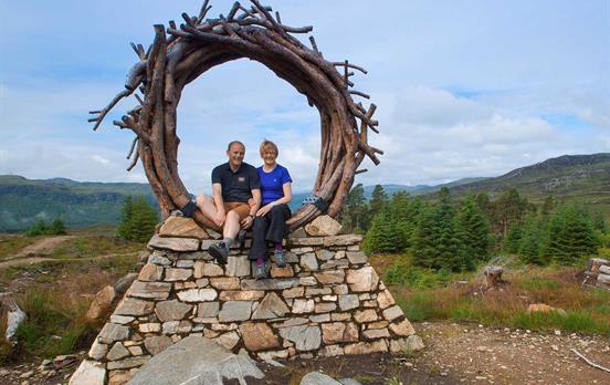 Sculpture on the Great Glen Way high route